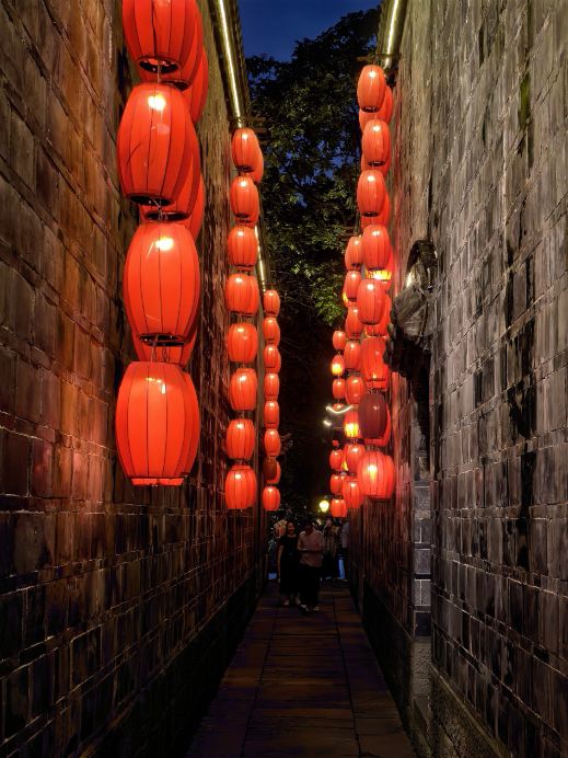 錦里古街の夜景——赤い提灯が灯す古き良き成都 | Trip.com 成都