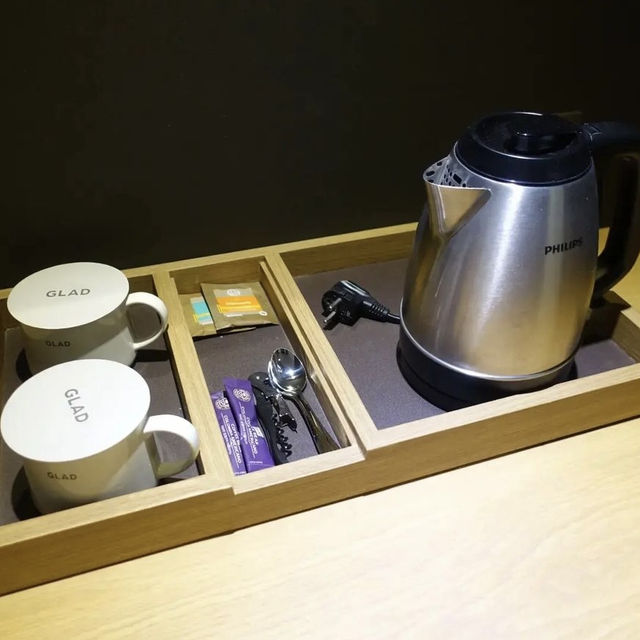 非常方便舒適嘅Glad hotel
