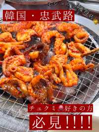 〖 韓国・忠武路〗チュクミ好きの方に是非オススメしたい名店🐙