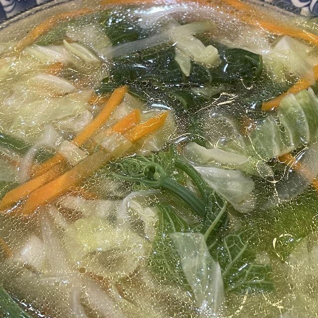 Savoring Vietnamese Vegetable noodle soup  