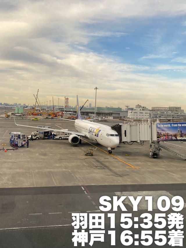 羽田空港からのスカイマーク搭乗記