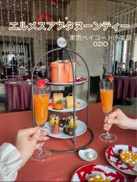 優雅で贅沢なHERMESのアフタヌーンティー🥰🍰🫖✨