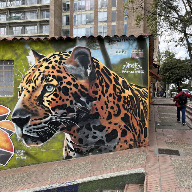 猶如城市塗鴉藝術博物館的波哥大燭台區