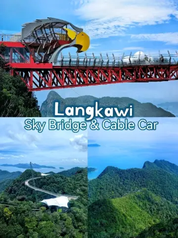 Sky Bridge with breathtaking views in Langkawi, Malaysia