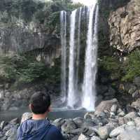 Explore Jeju - Jeongbang Waterfall 🇰🇷