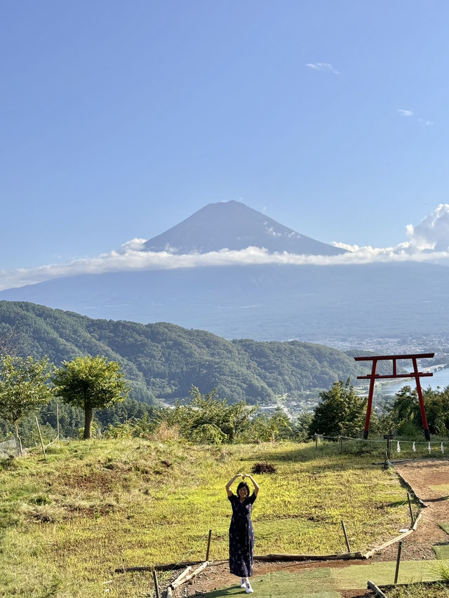 Perfect glimpses of Fuji-yama! 