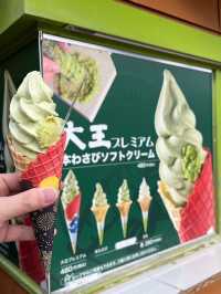 ไอศครีมซอร์ฟเสิร์ฟวาซาบิ จ.นากาโนะ