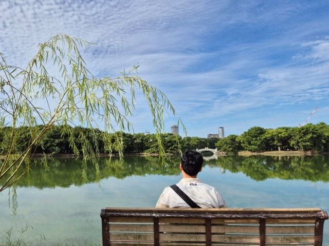 후쿠오카 오호리공원에서 호수보며 힐링하기❣️