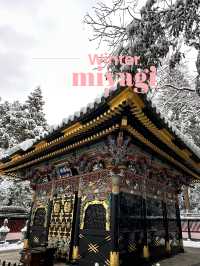 【宮城×冬の旅】伊達政宗を祀る霊廟  雪に包まれ白と黒のコントラストが素晴らしい