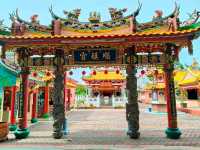 Whimsical Wonders: Discover the Majestic Dragon Sculpture at 8 Chinese Temple Village