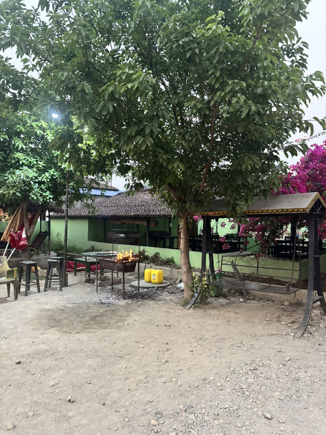 Drinks by the river in Nepal!