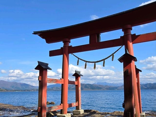 湖の神社⛩️