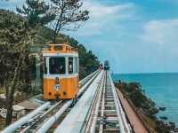 นั่งรถไฟปุ๊กปิ๊กชมวิวริมทะเลที่ปูซาน