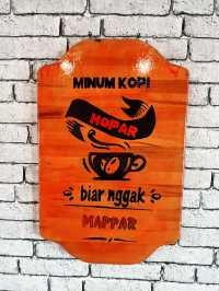 Kedai Teres Parapat: Cozy Orange-Hued Café with Aromatic Coffee & Weekend Vibes 