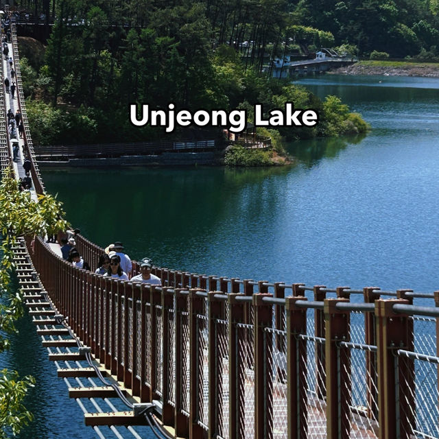 A Solo Adventure: Exploring Unjeong Lake in Korea 🌿📸