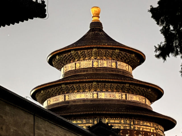 Night stroll at the park of Temple of Heaven