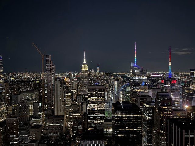  紐約夜景首選｜Top of the Rock觀景台：帝國大廈就在你眼前！