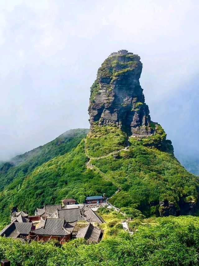Climbing Through the Clouds at Mount Fanjing