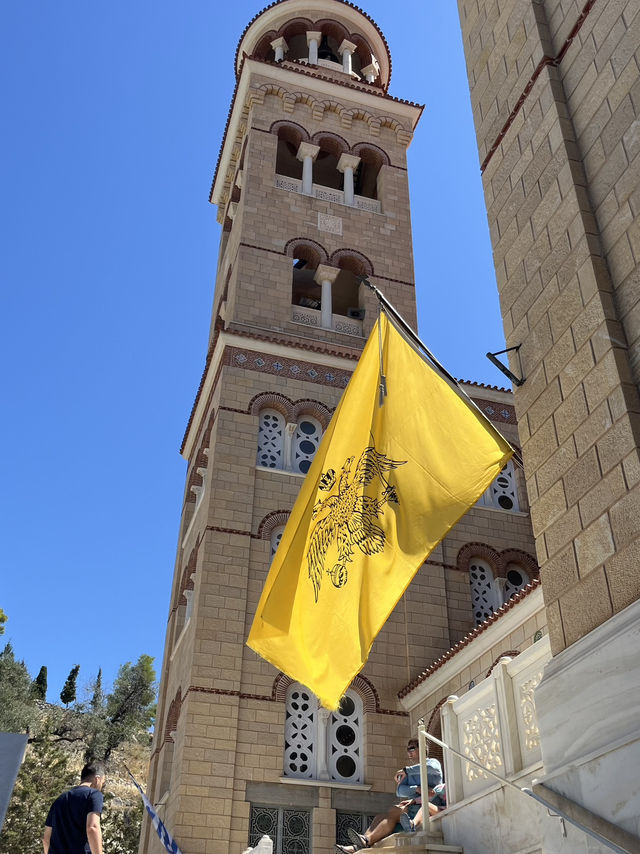 Greece island🇬🇷Aegina Church⛪️Historical landmark 