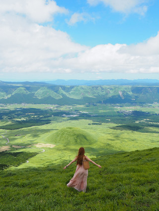 可以一覽阿蘇美景的杵島岳