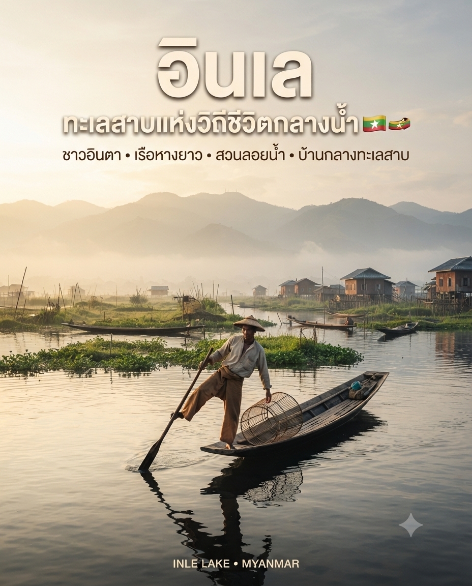 Hồ Inle 🇲🇲🛶 Một hồ nước không chỉ có "cảnh đẹp".