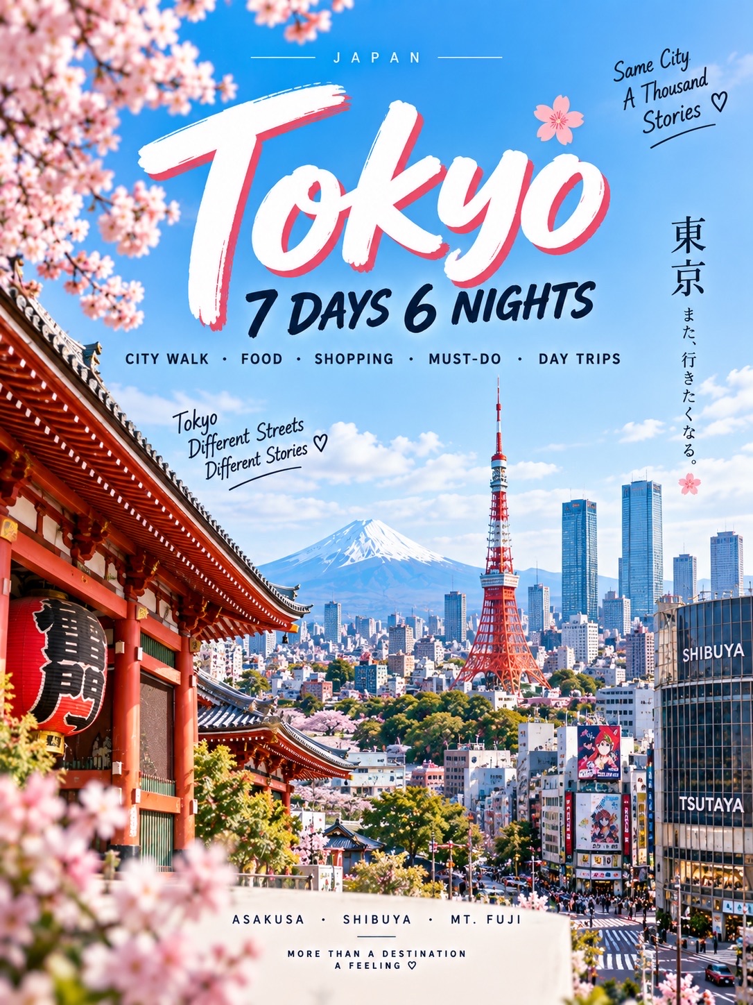 🇯🇵 도쿄 7일 여행 - 동네마다 다른 세상처럼 느껴지는 곳 ✨
