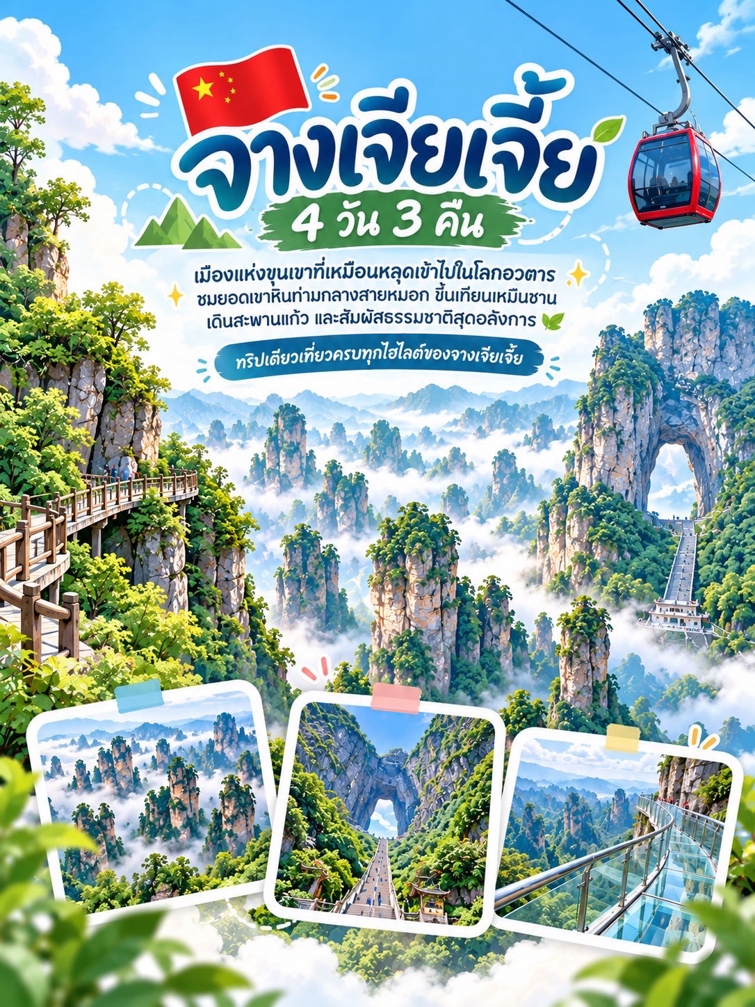 Zhangjiajie, the land of floating mountains ✈️🏝️