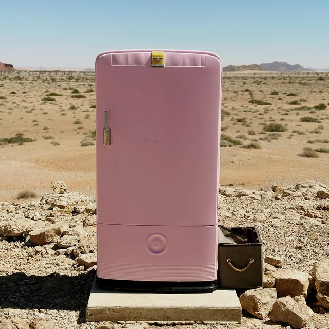 A Fridge in the middle of the desert 