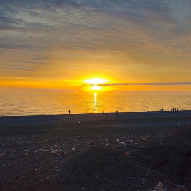 Relaxing on Kobuleti Beach, Georgia 🏖️🌊