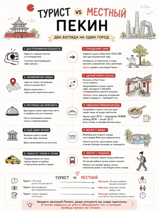 🏯 Tourist vs. Local: Beijing