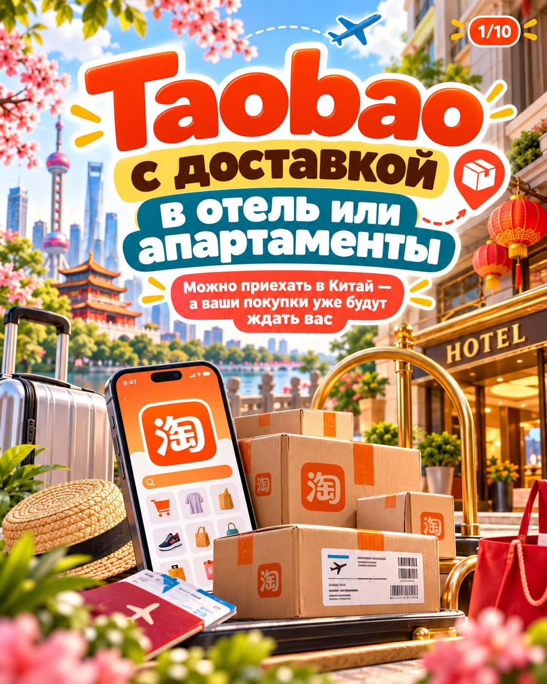 🛍️ Taobao with delivery to your hotel or apartment 🇨🇳