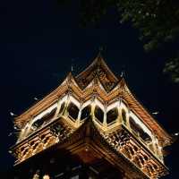 A Temple with a beautiful Night View 
