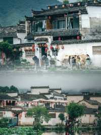 皖南的水墨江南，在宏村被一一展現