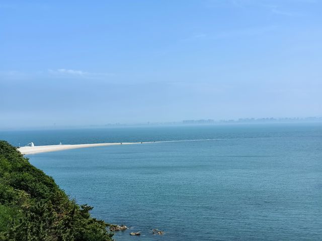 長島景點之一渤海黃海分界線