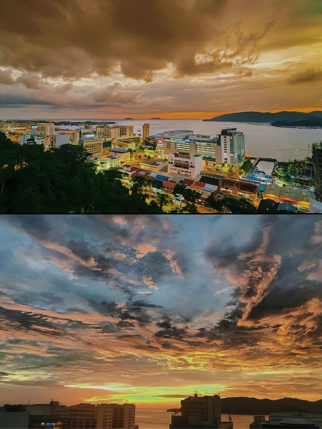 沙巴旅行｜又發現新地方！俯瞰亞庇日落。