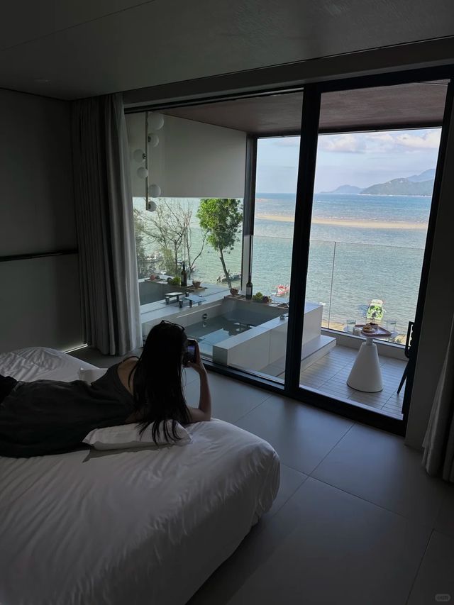 深圳看得見山的私湯海景房