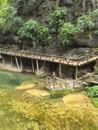 八泉峽｜落日為印，蓋在山水的落款處