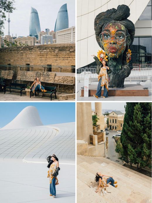 Baku, Azerbaijan｜Old City and New City 1-Day Citywalk with Map