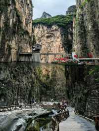 太行山峽谷不得不讚嘆於大自然的「鬼斧神工」！