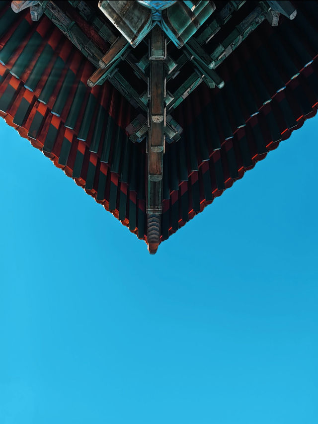 北京絕美打卡地太廟遇上藍天美到窒息