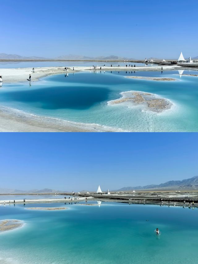 探秘大柴旦翡翠湖，天空之鏡美到窒息！