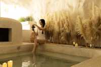 溶洞溫泉×雪景小屋 冬日鬆弛感