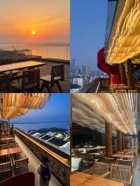 躺看洞庭湖日落絕美