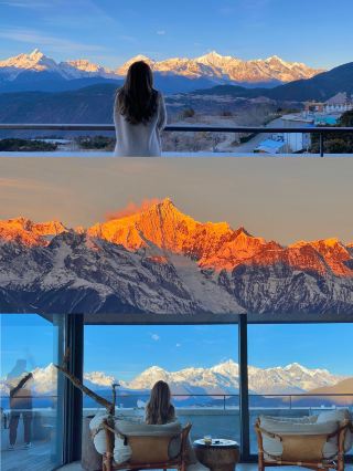 梅里雪山の日照金山が幸運な一年の始まりを告げる