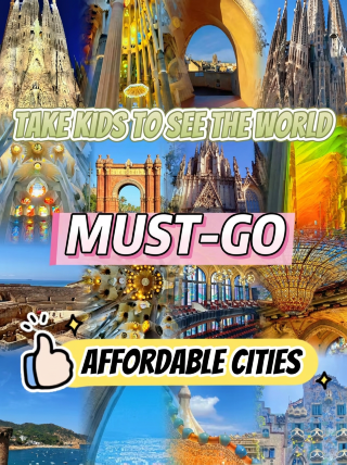 Take your kids to see the world: low-cost cities you must visit, summer vacation trip to Barcelona