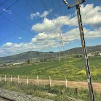 นั่งรถไฟกรีซ จาก athen สู่ เมือง kalambaka