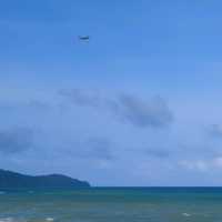 Romantic beach at Phuket airport 