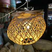 Bamboo handicraft @provincial market in LNT