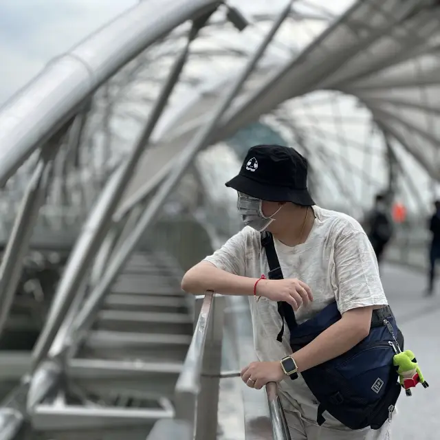 The Aesthetic Spiral Bridge in Singapore