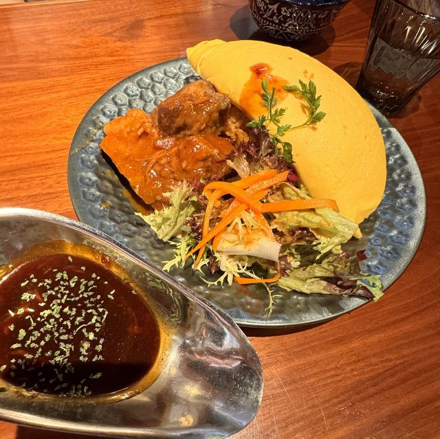 有儀式感的蛋包飯🍛可愛的雪人⛄️布丁